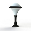 Dallas MODEL N°6 Bollard - Opal Diffuser