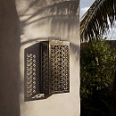 Grid Outdoor Wall Lamp - A