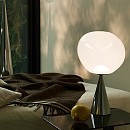 Melt Cone Fat Table Lamp - Opal With Black Cone