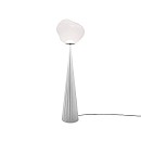 Melt Cone Fat Floor Lamp - Opal With Silver Cone