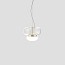 Faro Small Suspension Lamp With Painted Brass Frame