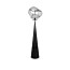 Melt Cone Fat Floor Lamp - Silver With Silver Cone