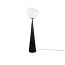 Melt Cone Fat Floor Lamp - Opal With Black Cone