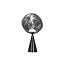 Melt Cone Fat Table Lamp - Silver