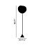 Melt Cone Slim Floor Lamp - Smoke