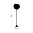 Melt Cone Slim Floor Lamp - Gold