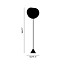 Melt Cone Slim Floor Lamp - Silver