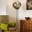 Melt Cone Slim Floor Lamp - Silver