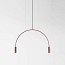 Volta Suspension Lamp - T-3535S-M - With Surface Canopy - Full Almond Finish