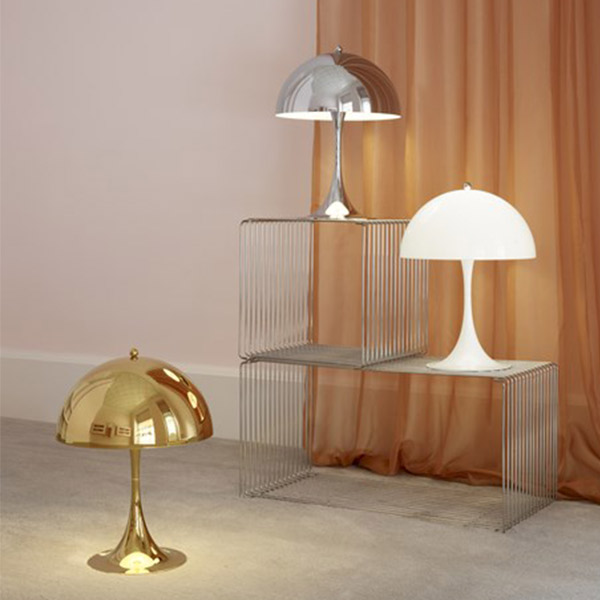 Brass Metallised Panthella 320 Table Lamp (LED, Non-Dimmable) by Louis  Poulsen