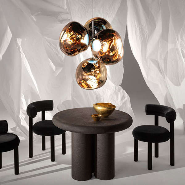 Copper Melt Copper Table Lamp (LED, Non-Dimmable) by Tom Dixon 