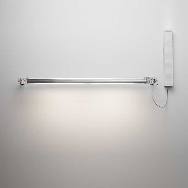 Seminarie zeker Verlichting Transparente-Chrome Neon de Luz NL Wall Lamp - 94.5cm (LED, Non-Dimmable)  by Marset