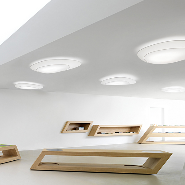 Oukaning Modern Led Ceiling Lamp Dimmable Remote Control 3 Color Ring  Chandelier Recessed White 75W - Walmart.com