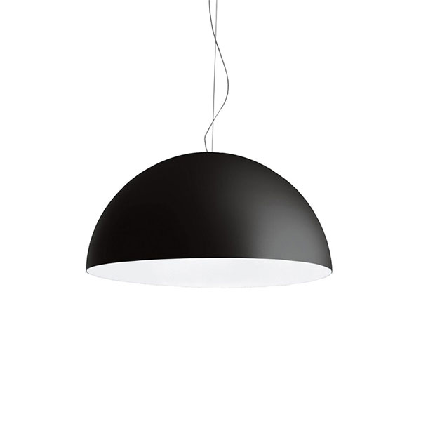 Black Avico Small Suspension Lamp (CFL, Dimmable) by FontanaArte ...