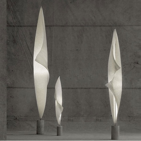 White Wo-Tum-Bu 2 Floor Lamp (LED, Dimmable) by Ingo Maurer ...