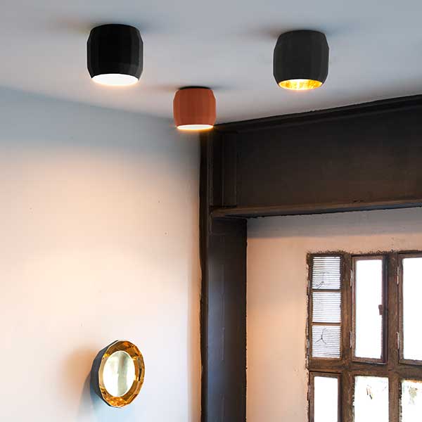 Terracotta & Gold Scotch Club Ceiling Lamp (LED, Non-Dimmable) by Marset